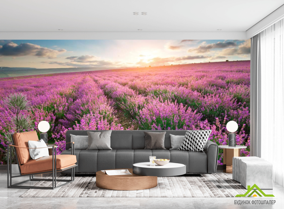 выбрать Фотошпалери Лавандове поле Каталог фотошпалер на стіну