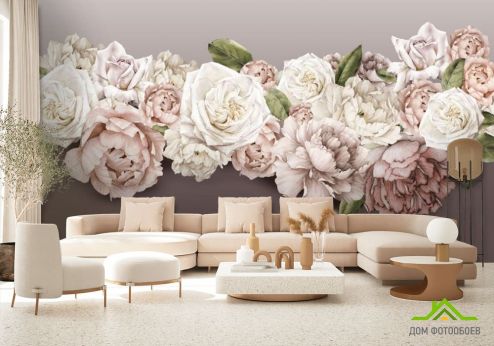 выбрать Фотообои Пионы и розы Фотообои Цветы на стену