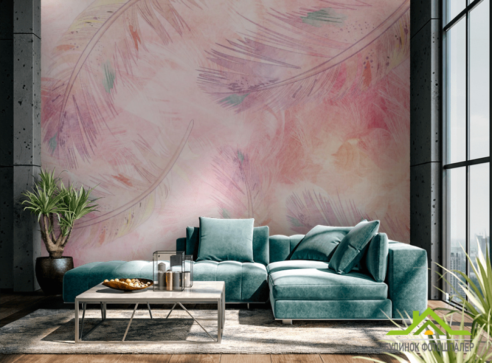 выбрать Фотообои Перья розовые Каталог фотообоев на стену