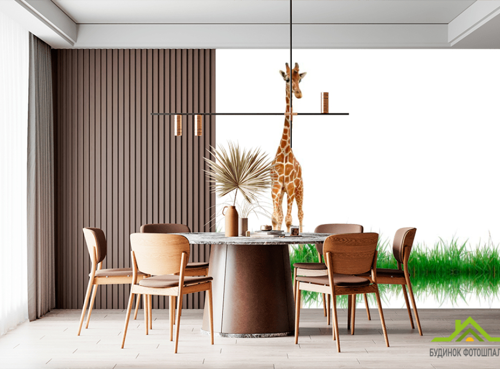 выбрать Фотообои Жираф у воды Каталог фотообоев на стену