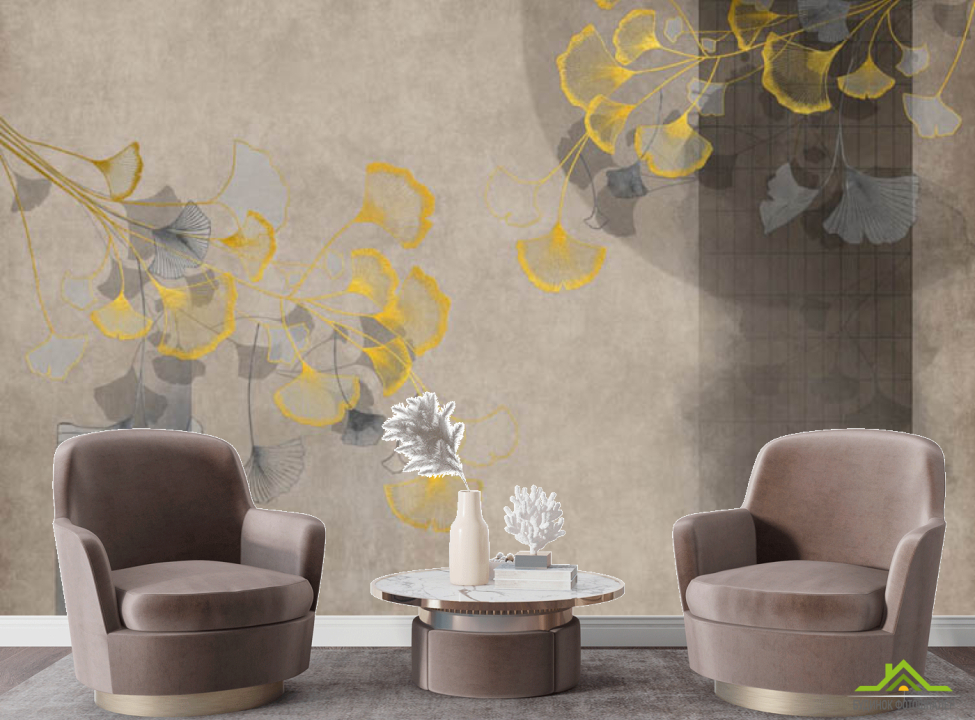 выбрать Фотошпалери гілки гінкго Каталог фотошпалер на стіну