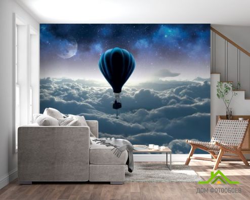 выбрать 3д фотообои Воздушный шар Фотообои 3Д на стену