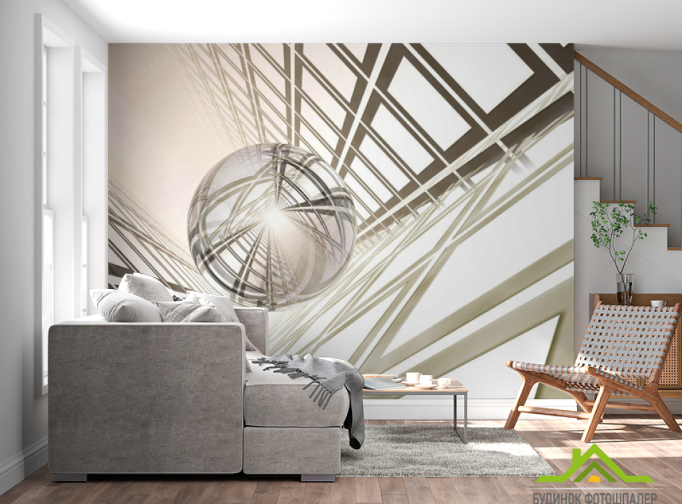 выбрать Фотообои 3d шар Каталог фотообоев на стену