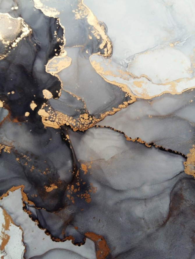 Фотообои Флюид чб с золотом