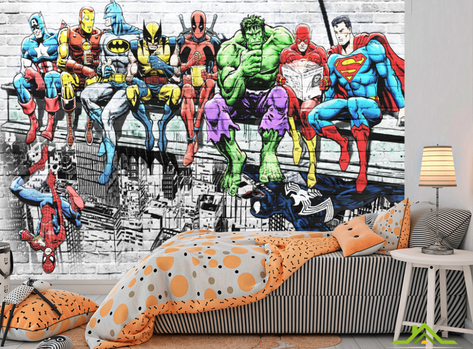 выбрать Фотошпалери Фреска арка з фламінго Каталог фотошпалер на стіну