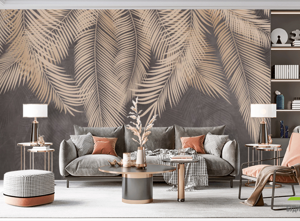 выбрать Фотошпалери світлі листя на стіну Каталог фотошпалер на стіну