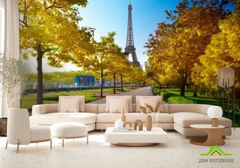 выбрать Фотообои Париж осенью Фотообои Фотообои Города: горизонталная, горизонтальная ориентация на стену