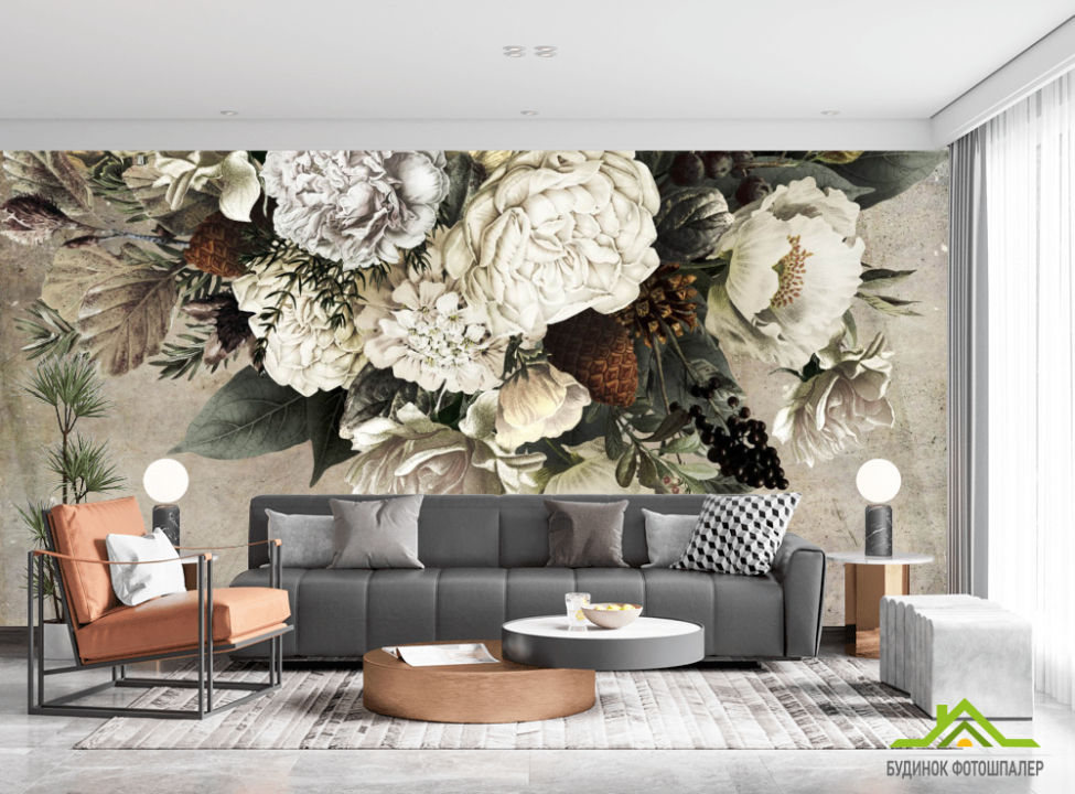 выбрать Фотошпалери квіти зі стелі Каталог фотошпалер на стіну