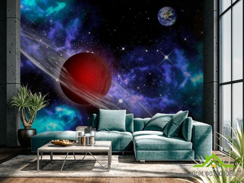 выбрать Фотошпалери Оріон, простір Фотошпалери Фотошпалери Космос: малюнок, різнобарвний  на стіну