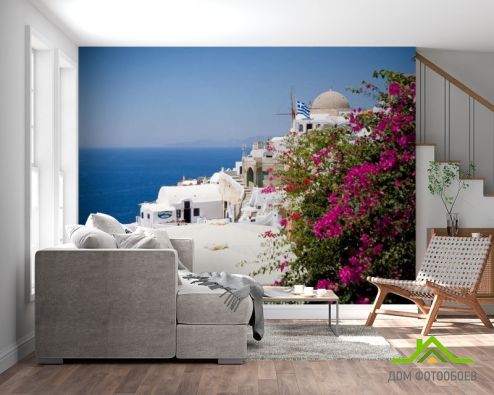 выбрать Фотообои белый дом над морем Фотообои, цвет: «горизонталная, горизонтальная» на стену