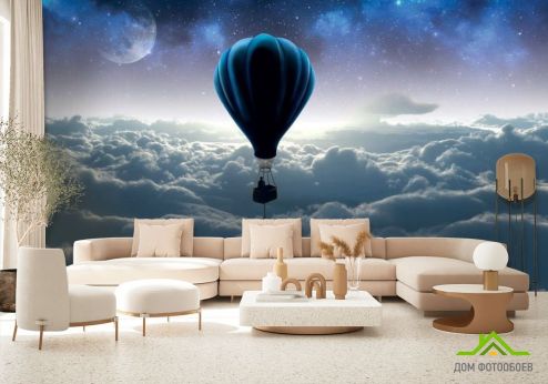 выбрать 3д фотообои Воздушный шар Фотообои 3D фотообои: горизонталная, горизонтальная, рисунок ориентация на стену