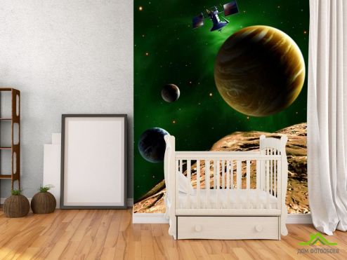 выбрать Фотообои Планеты Фотообои Фотообои Космос: вертикальная, рисунок ориентация на стену