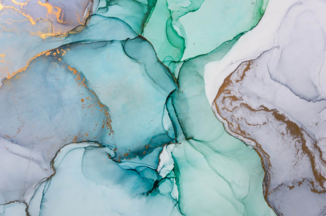 Фотообои Fluid art бирюзовый