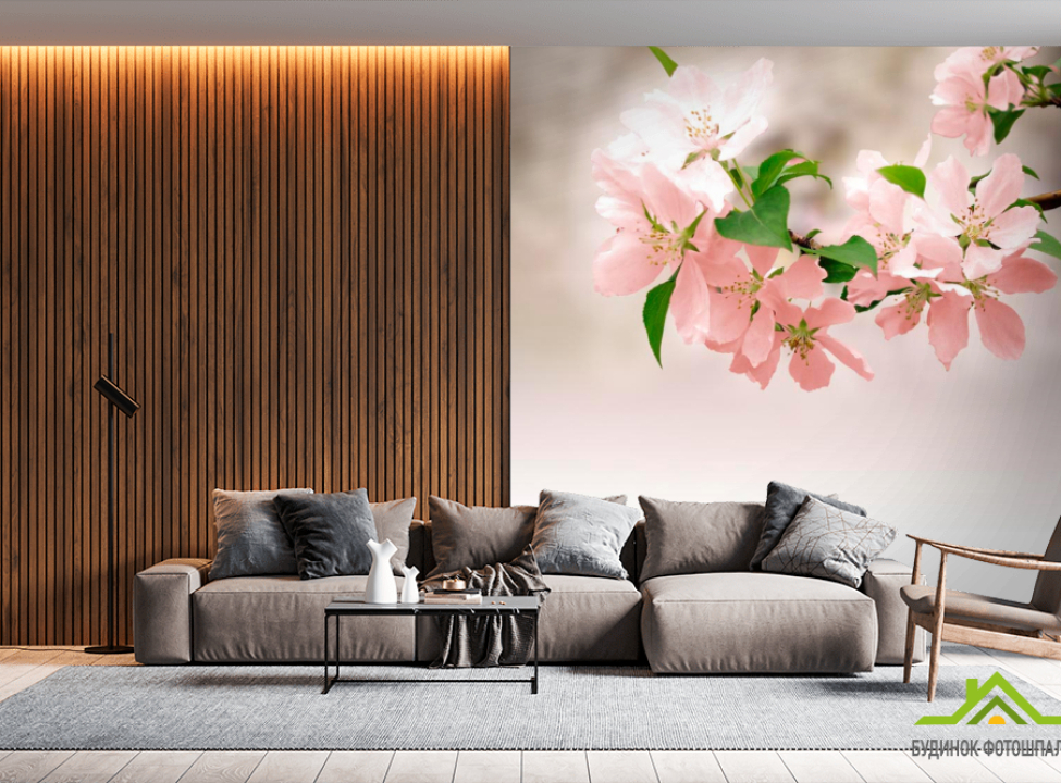 выбрать Фотошпалери Ніжно-рожеві квітки Каталог фотошпалер на стіну