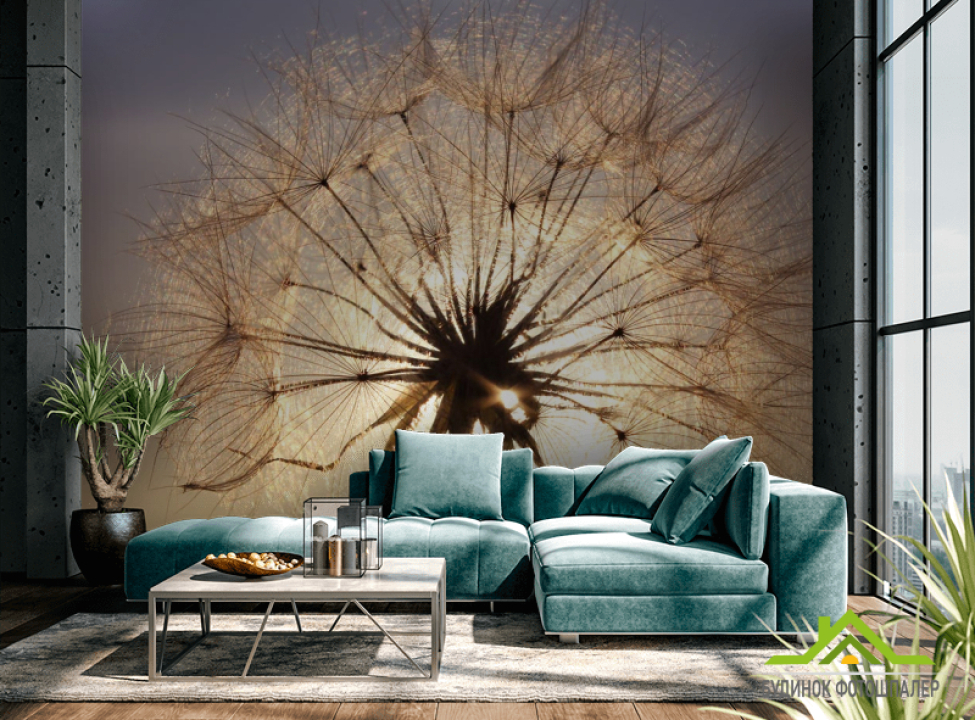 выбрать Фотошпалери кульбаба на сонці Каталог фотошпалер на стіну