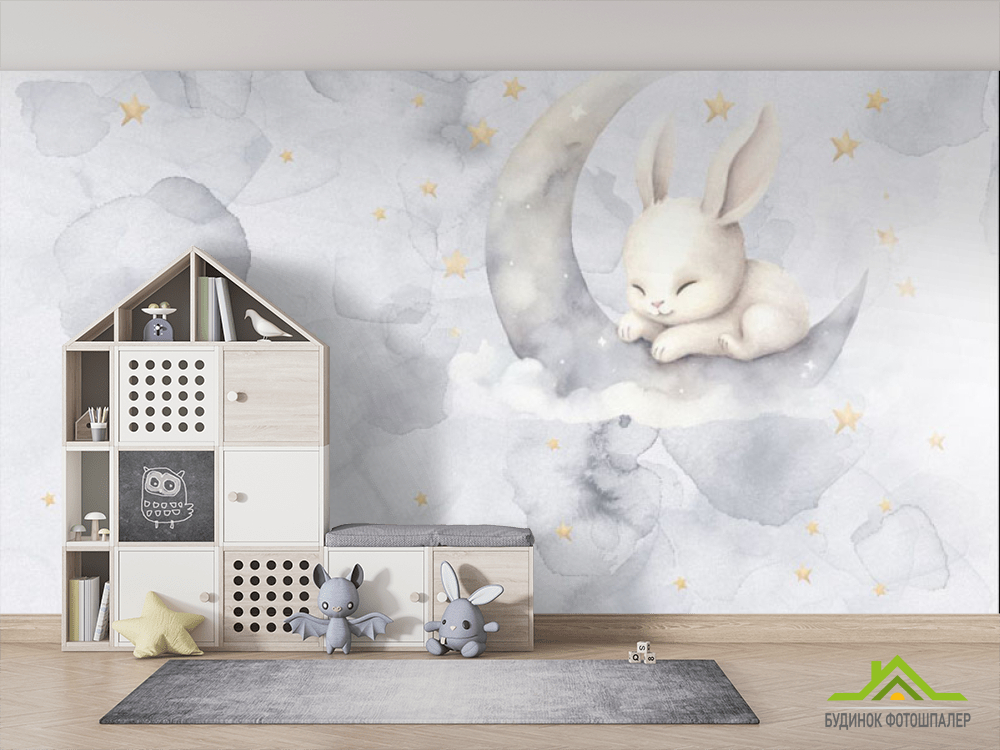 Фотошпалери Зайка і місяць