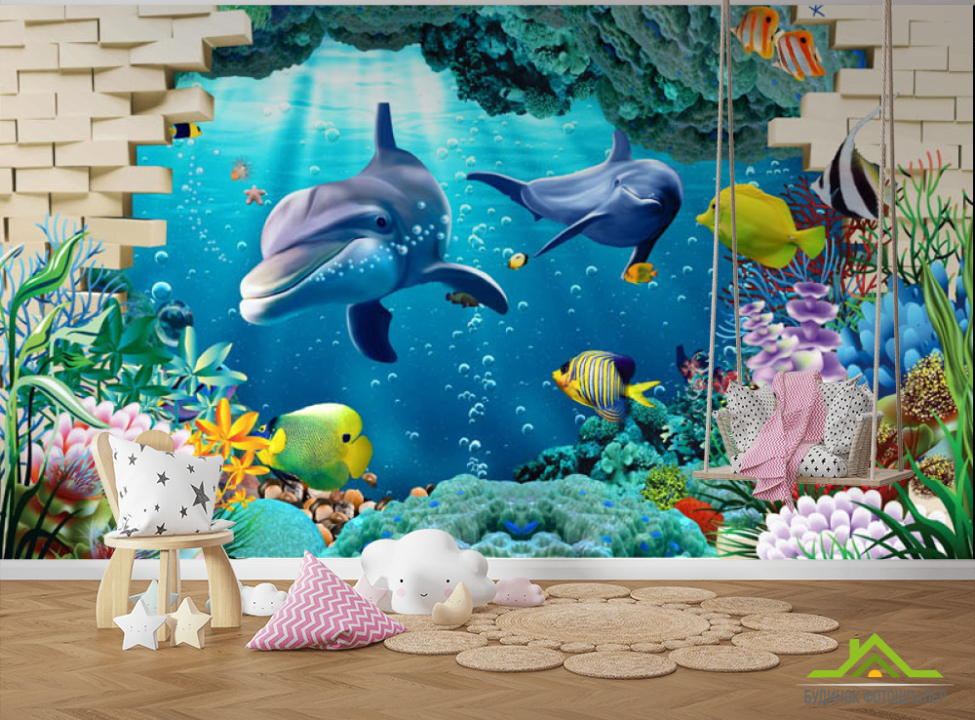 выбрать Фотошпалери 3D морські мешканці Каталог фотошпалер на стіну