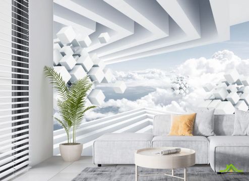 выбрать Фотообои Небо и геометрия Фотообои в гостиную: горизонталная, горизонтальная ориентация на стену