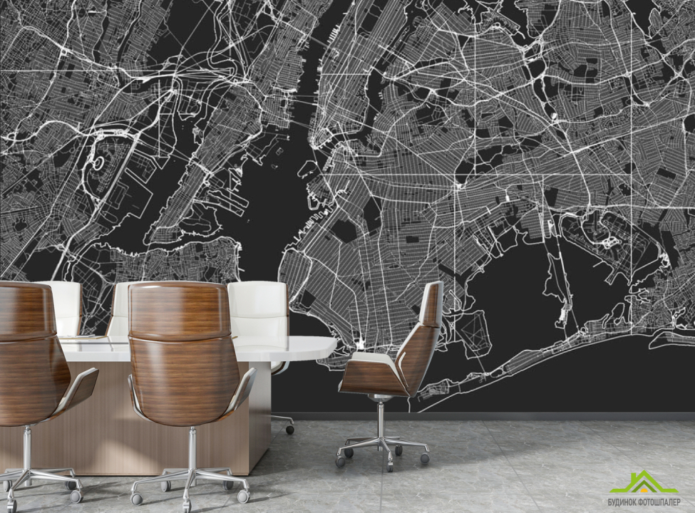 выбрать Фотошпалери Карта в офіс Каталог фотошпалер на стіну