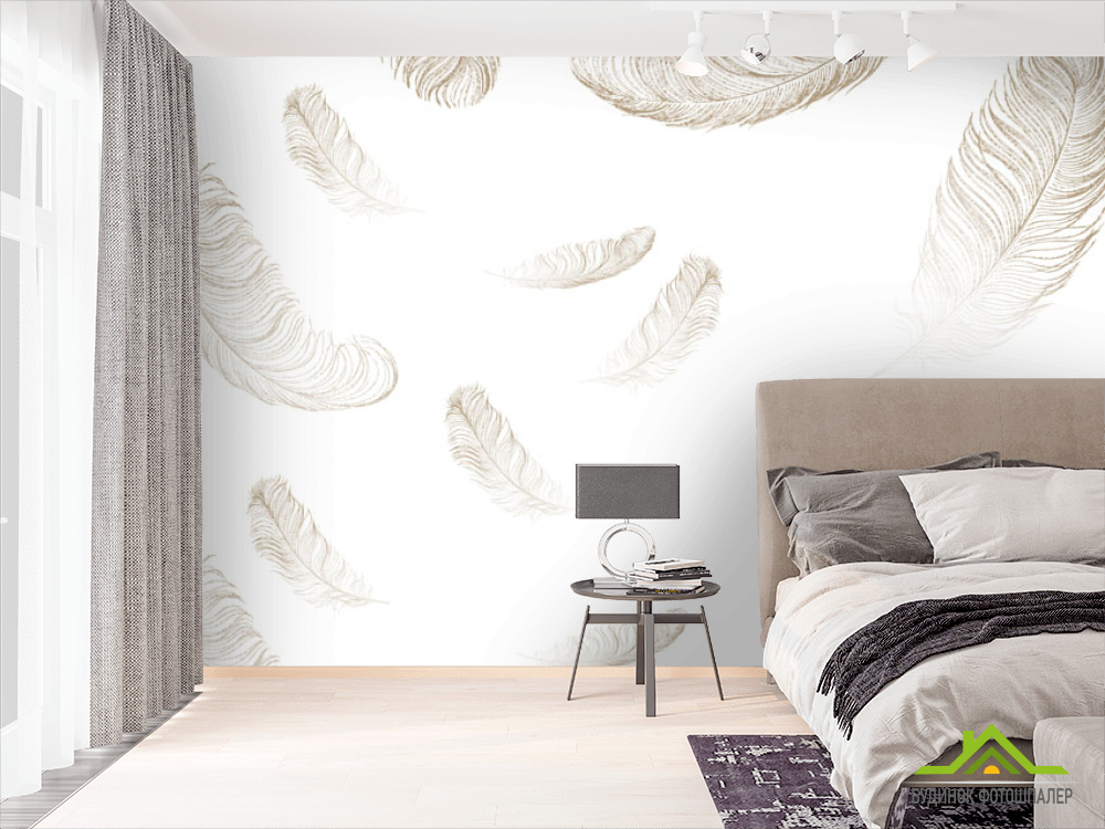 Фотообои Золотое перо