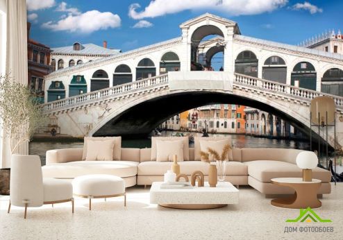 выбрать Фотообои Венецианский мостик Фотообои Фотообои Архитектура: фото, разноцветный  на стену