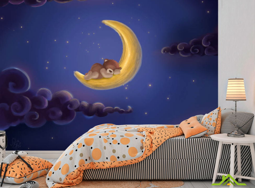 выбрать Фотошпалери Ведмедик на місяці Каталог фотошпалер на стіну