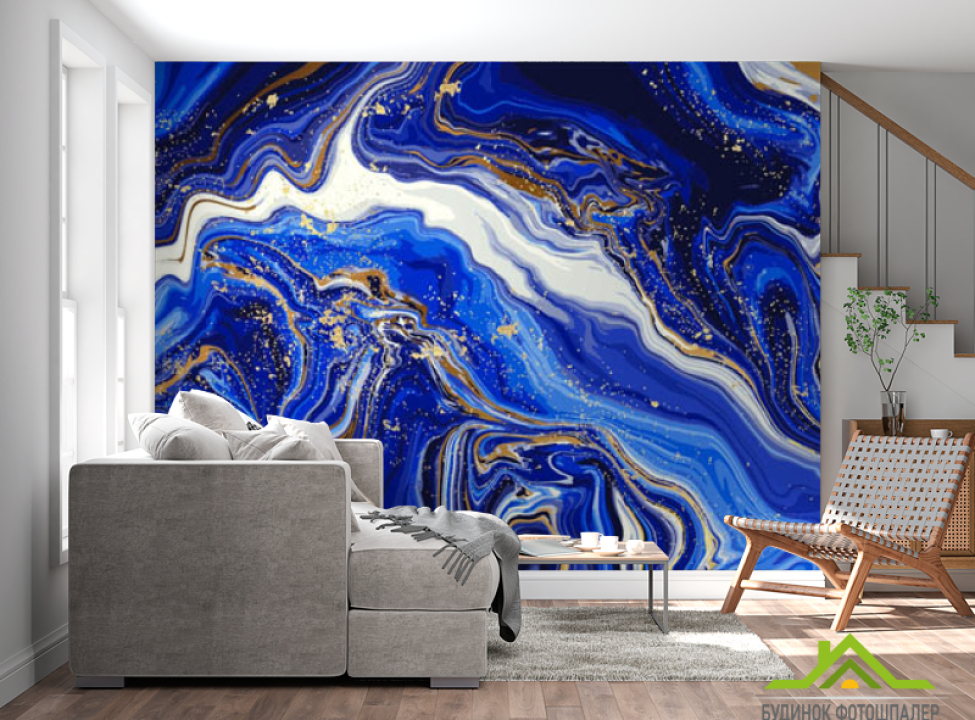 выбрать Фотошпалери синяя Абстракція Каталог фотошпалер на стіну