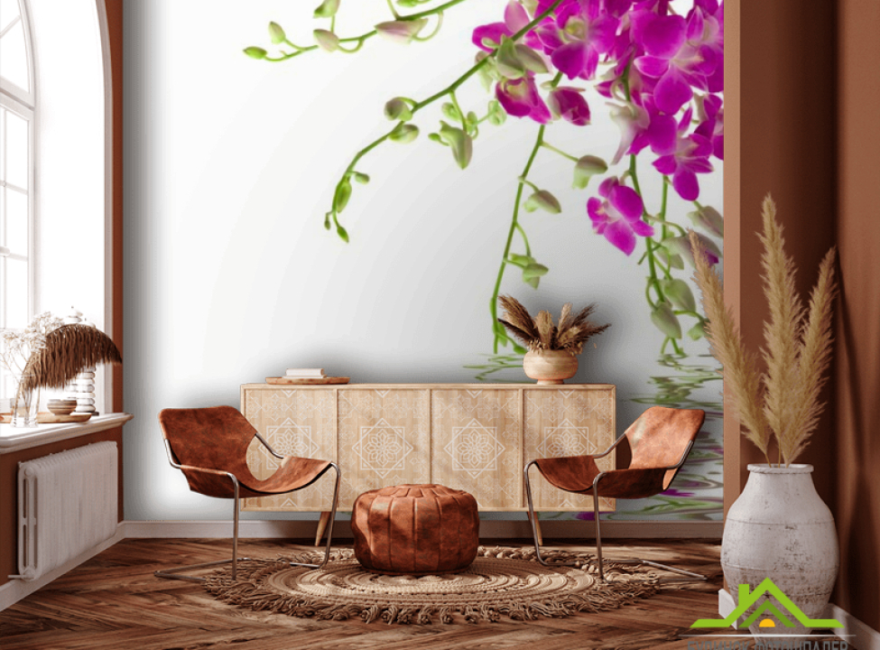 выбрать Фотообои Малиновые цветочки Каталог фотообоев на стену