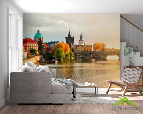 выбрать Фотообои Прага, Карлов мост Фотообои, цвет: «разноцветный» на стену