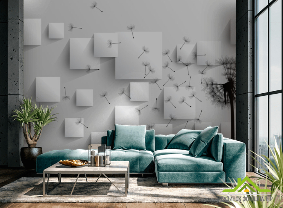 выбрать Фотошпалери Кульбаба 3д Каталог фотошпалер на стіну