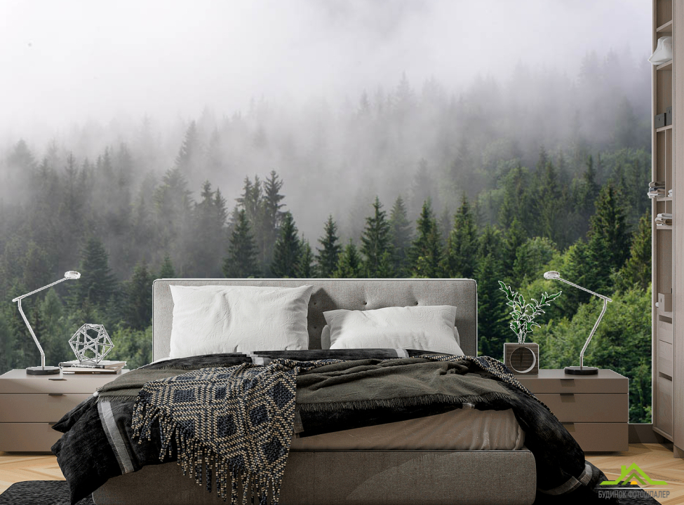 выбрать Фотообои Туманный лес Каталог фотообоев на стену