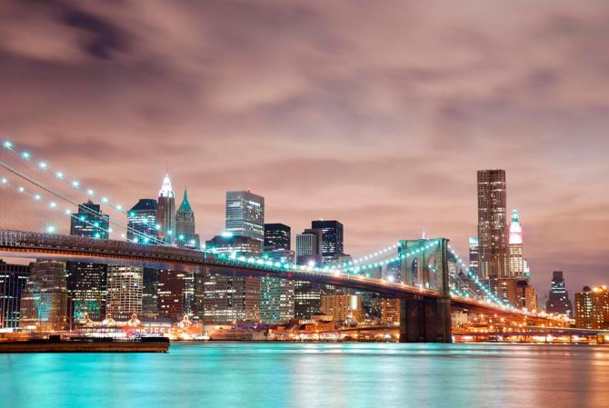 Фотообои Яркий мост New York