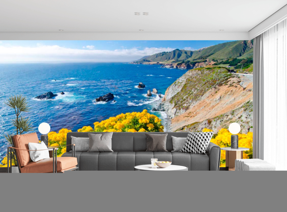 выбрать Фотообои Цветы и море Каталог фотообоев на стену