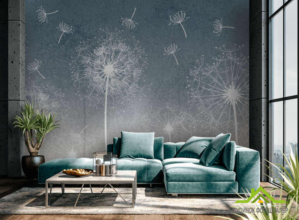 выбрать Фотошпалери повітряні кульбаби Каталог фотошпалер на стіну