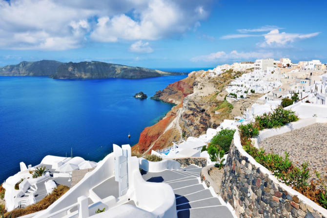 Фотошпалери Місто на березі моря