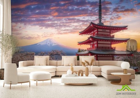 выбрать Фотообои горы в Японии Фотообои Фотообои Природа: горизонталная, горизонтальная ориентация на стену
