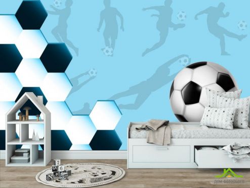выбрать Фотообои Футбольный принт Фотообои футбол на стену