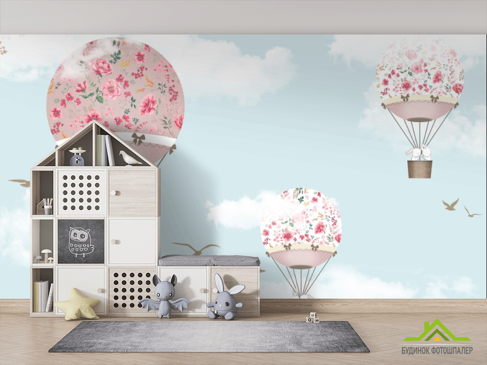 Фотообои Воздушные шары в небе