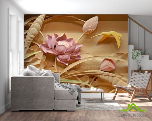 выбрать Фотообои Цветы Фотообои Фотообои 3D барельеф: картинка  на стену