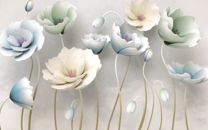 Фотошпалери 3D квіти