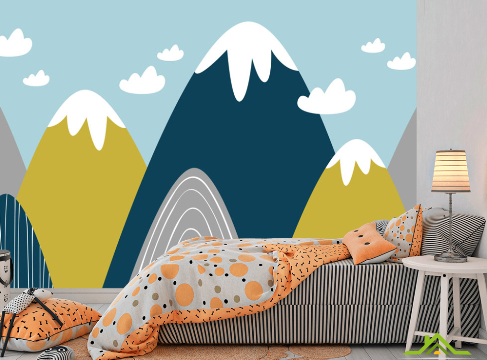 выбрать Фотообои Векторные горы Фотообои Little kids на стену