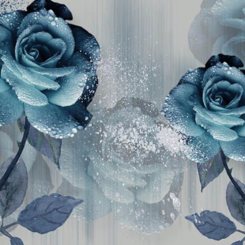выбрать Фотошпалери ніжні троянди Сині фотошпалери на стіну