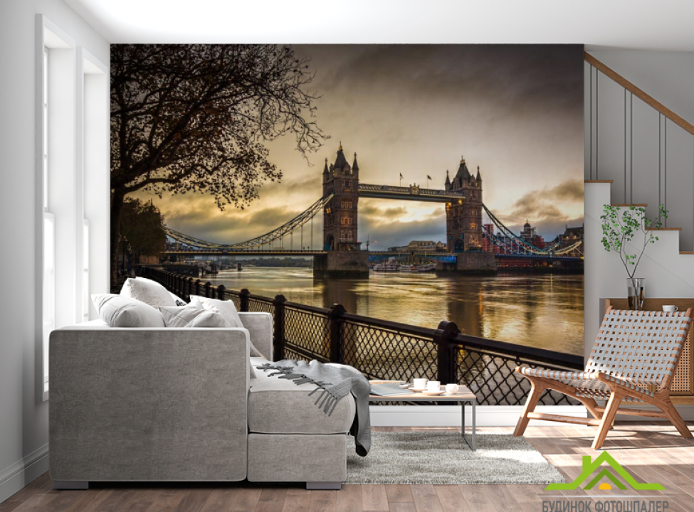 выбрать Фотообои вечерний Лондонский мост Каталог фотообоев на стену