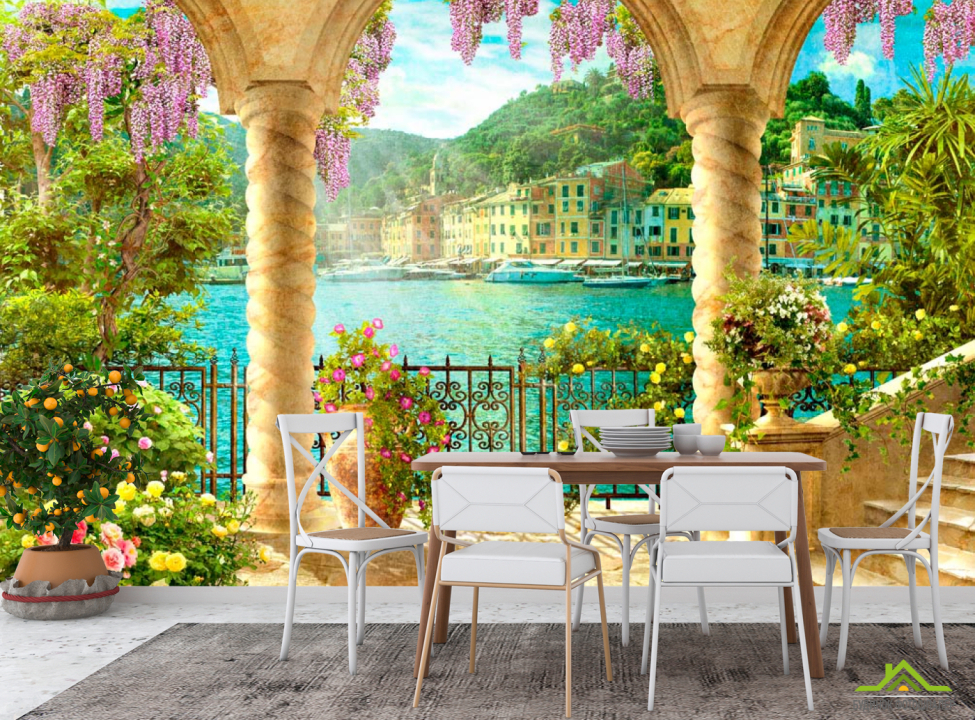 выбрать Фотошпалери Арка, місто, сходи Каталог фотошпалер на стіну