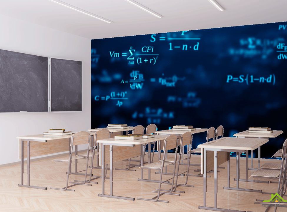 выбрать Фотообои Формулы на синем Каталог фотообоев на стену