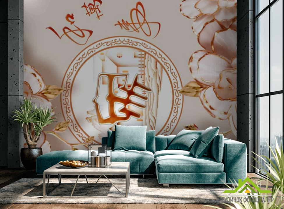 выбрать Фотошпалери Порцелянові 3д квіти Каталог фотошпалер на стіну