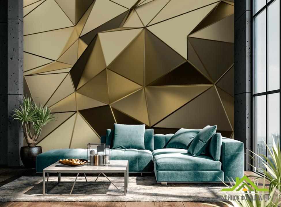 выбрать Фотошпалери Золотий полігон Каталог фотошпалер на стіну