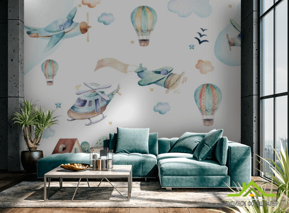 выбрать Фотошпалери дитячі літаки Каталог фотошпалер на стіну