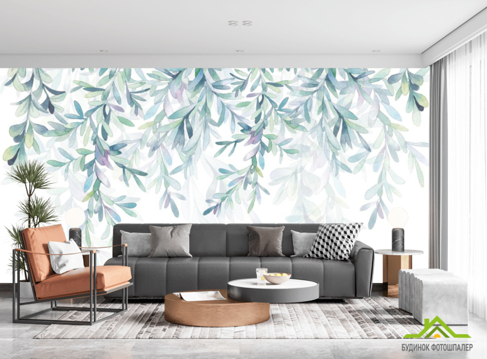 выбрать Фотообои Принт с листьями Каталог фотообоев на стену