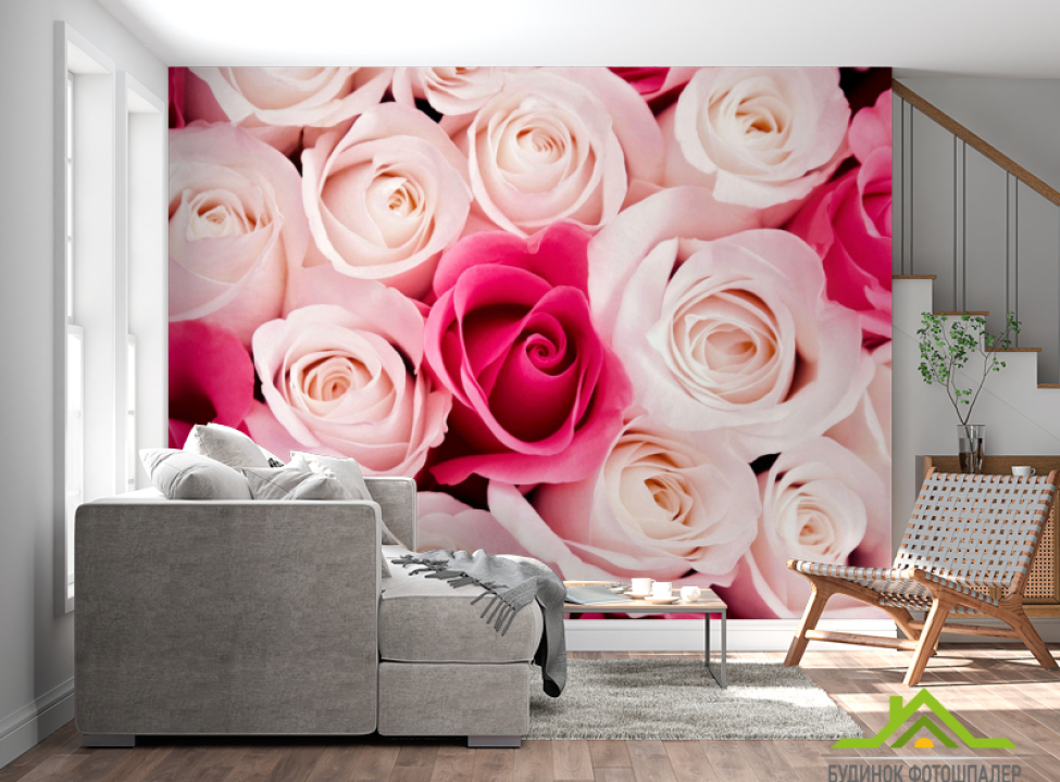 выбрать Фотообои Розовые бутоны роз Каталог фотообоев на стену